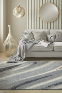 Alternative view of AMA106 IVORY GREY BLUE