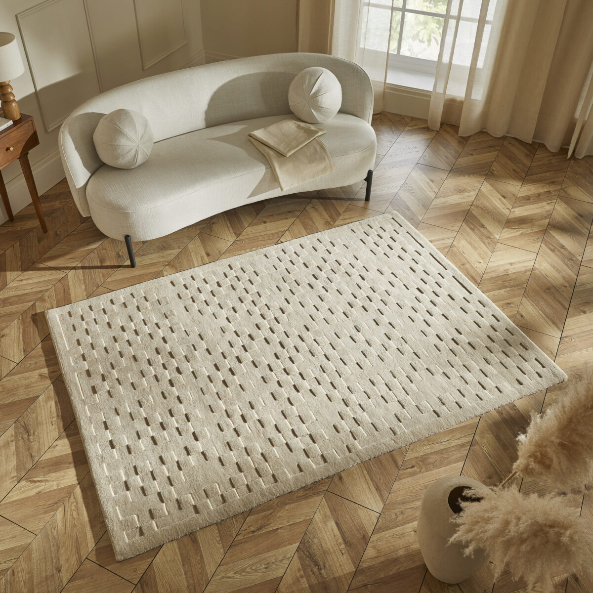 PRI102 SQUARES BEIGE - Image 2